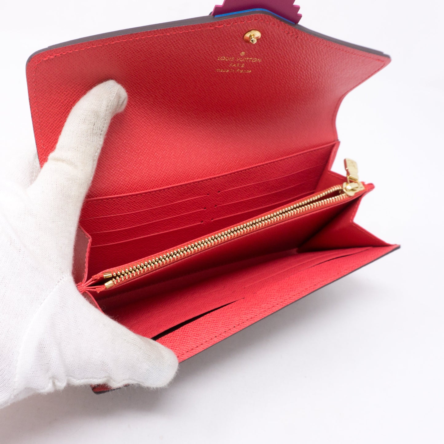 Louis-vuitton Sarah Wallet Flamingo Monogram Totem