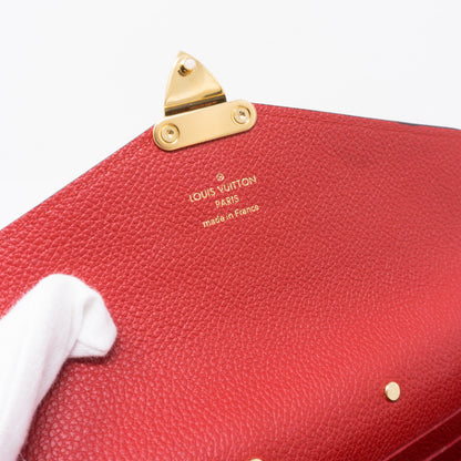 Louis-vuitton Pallas Wallet Monogram Red Leather