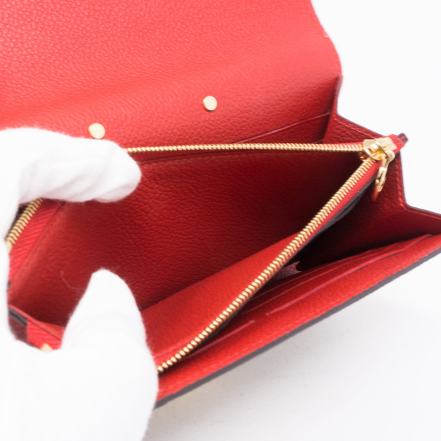 Louis-vuitton Pallas Wallet Monogram Red Leather