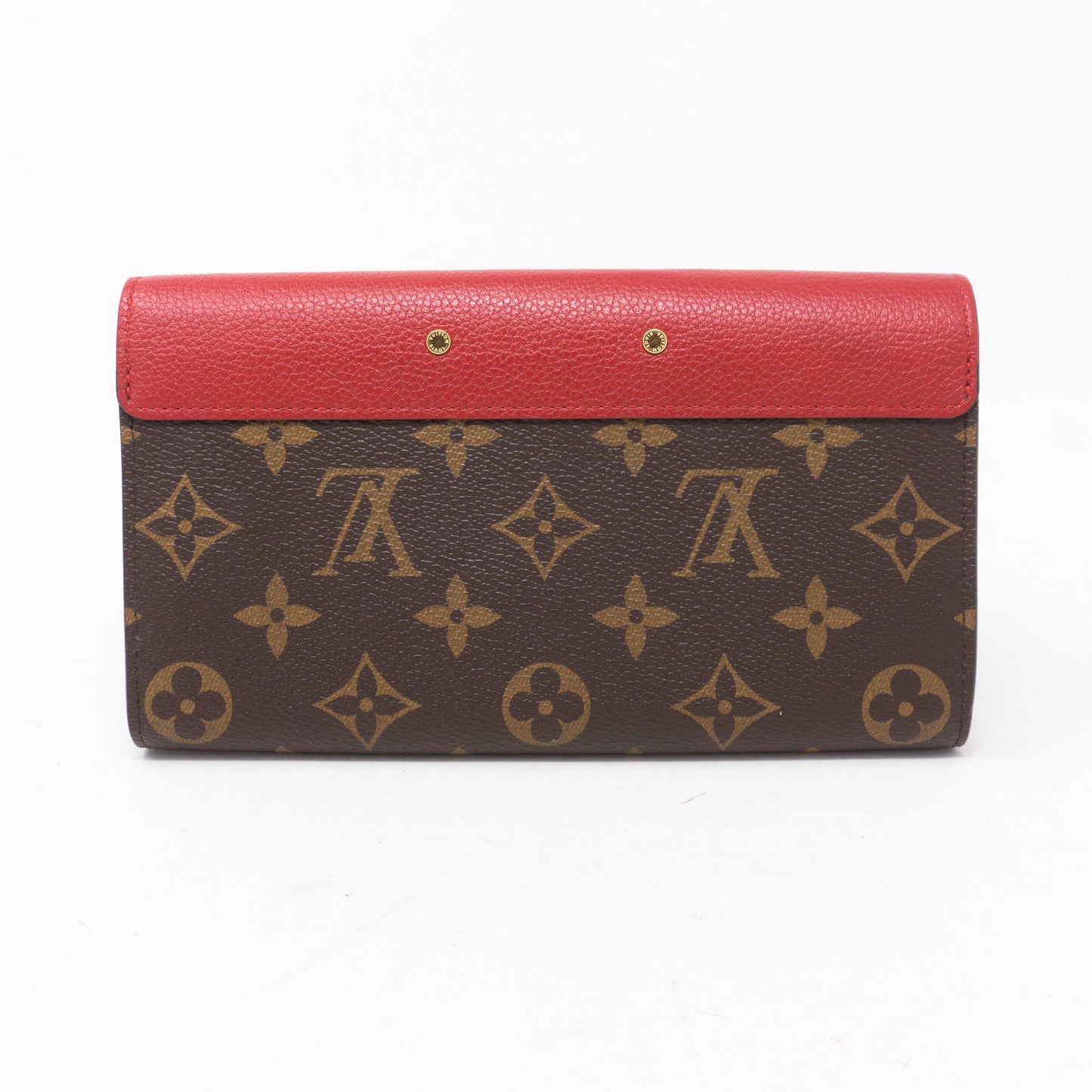 Louis-vuitton Pallas Wallet Monogram Red Leather