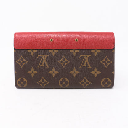 Louis-vuitton Pallas Wallet Monogram Red Leather