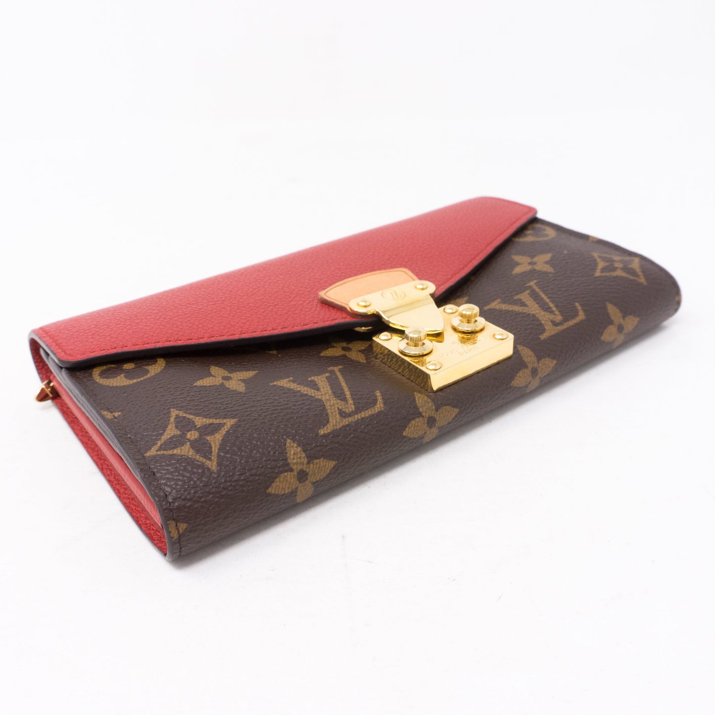 Louis-vuitton Pallas Wallet Monogram Red Leather