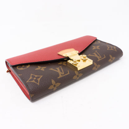Louis-vuitton Pallas Wallet Monogram Red Leather