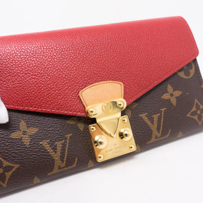 Louis-vuitton Pallas Wallet Monogram Red Leather