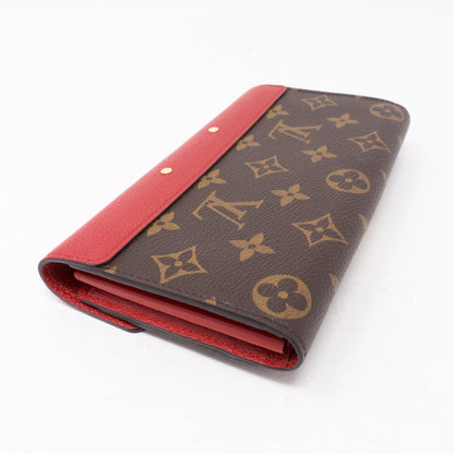 Louis-vuitton Pallas Wallet Monogram Red Leather