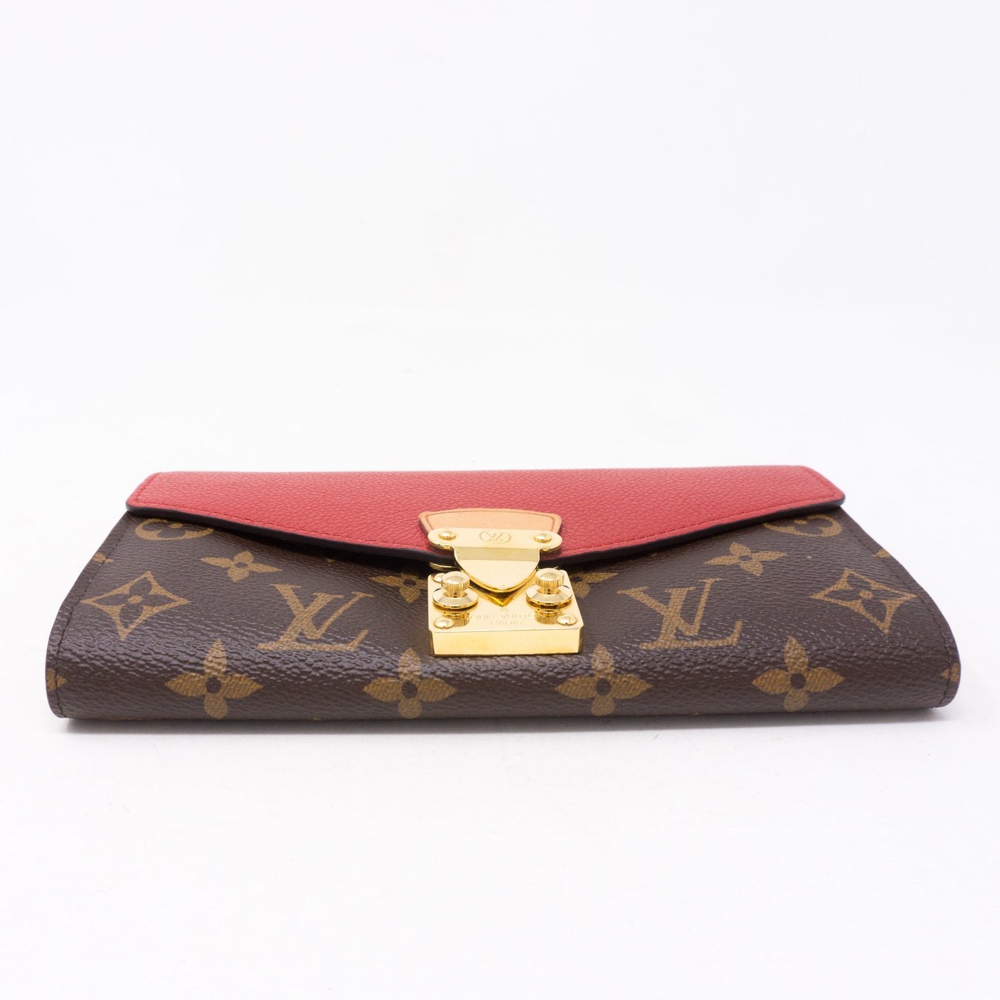 Louis-vuitton Pallas Wallet Monogram Red Leather