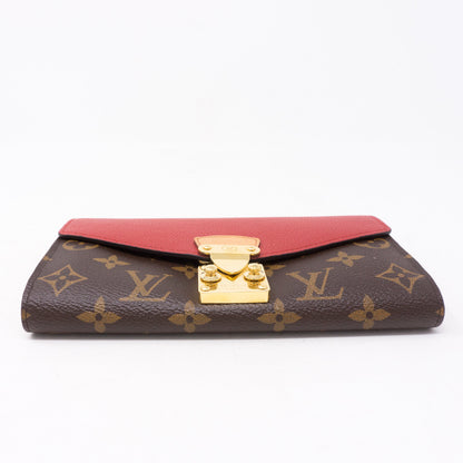 Louis-vuitton Pallas Wallet Monogram Red Leather
