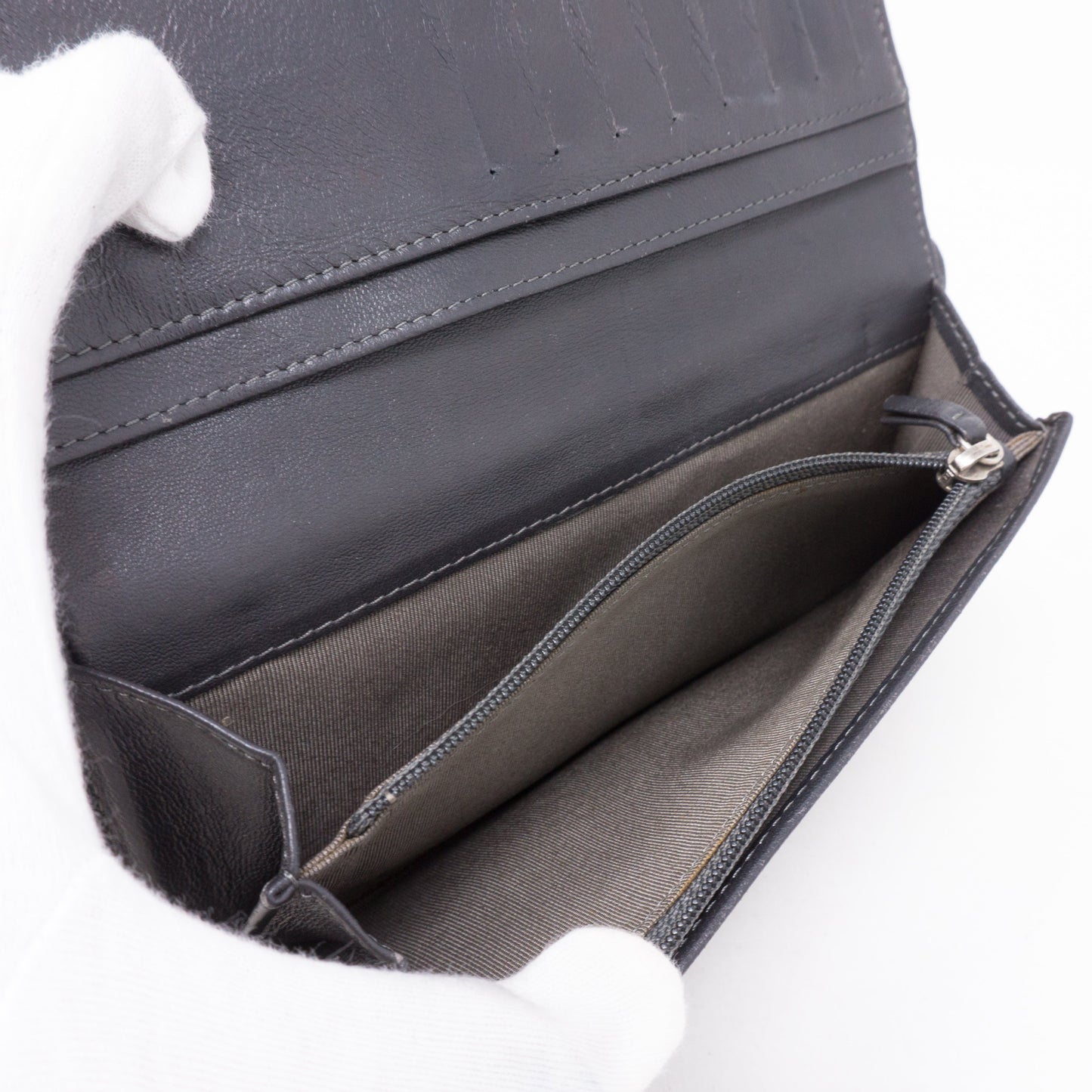 Classic Long Flap Wallet Gray