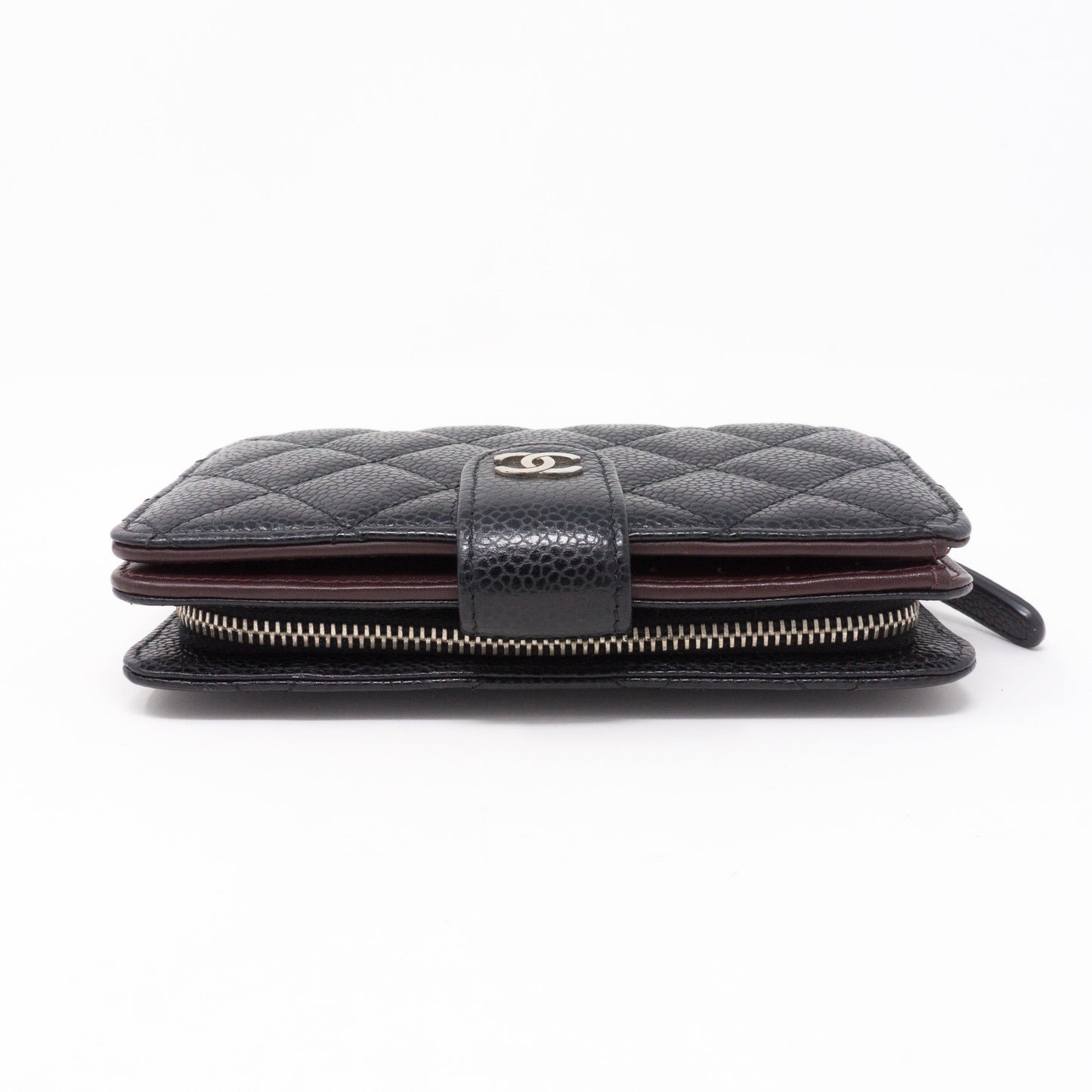 CC Bifold Quilted Black Caviar Wallet