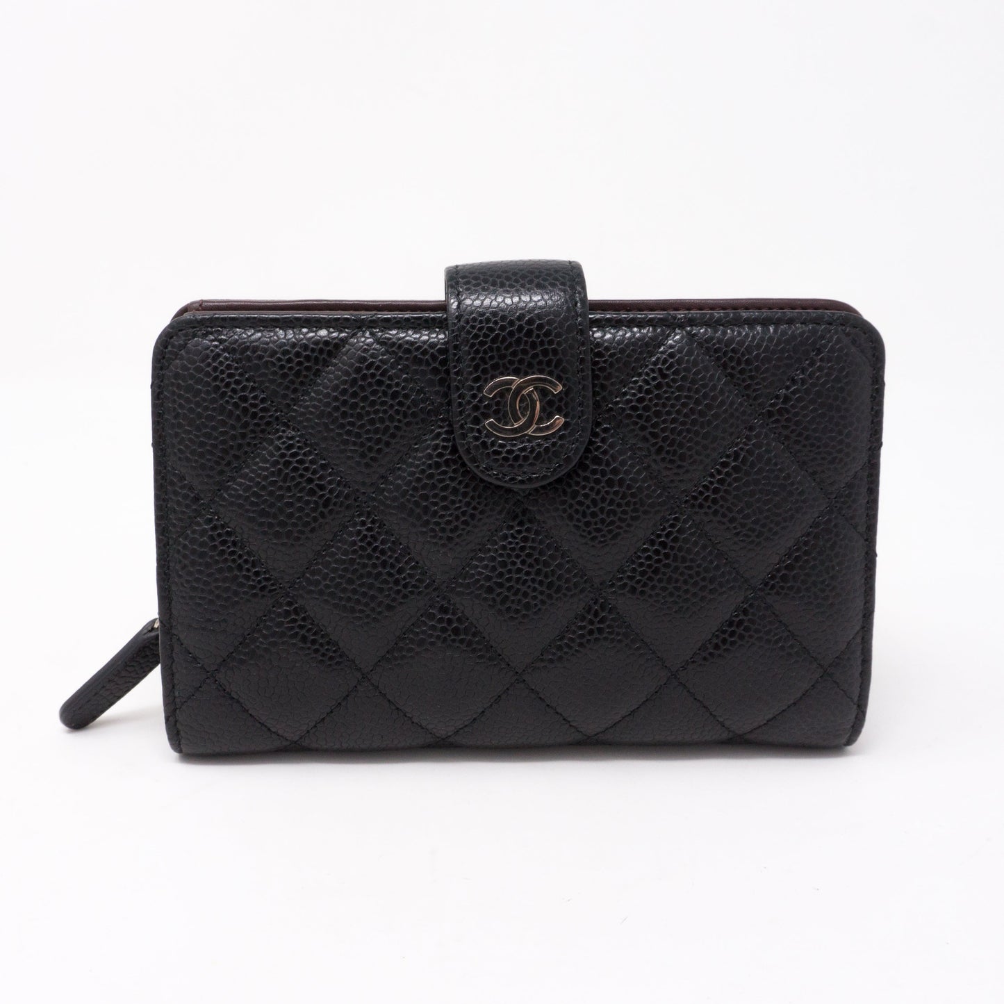 CC Bifold Quilted Black Caviar Wallet