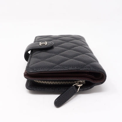 CC Bifold Quilted Black Caviar Wallet