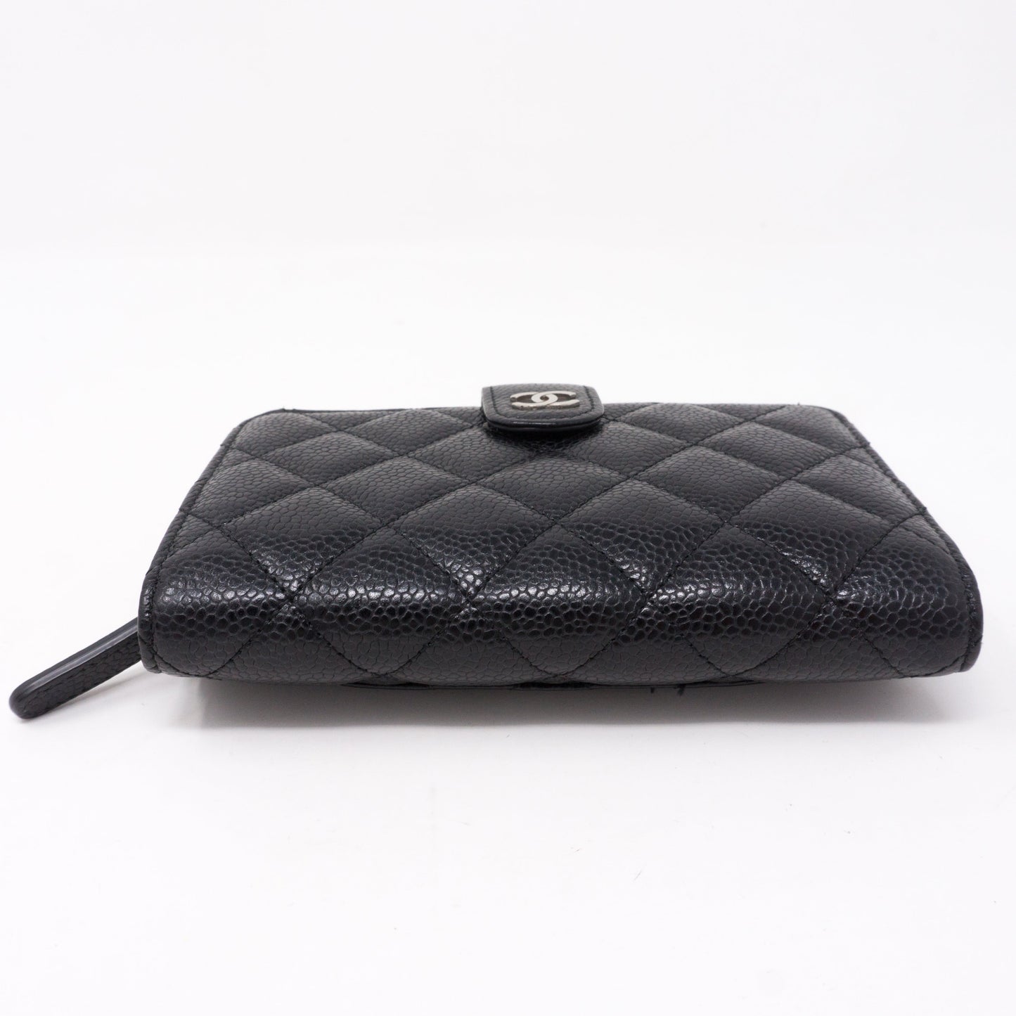 CC Bifold Quilted Black Caviar Wallet