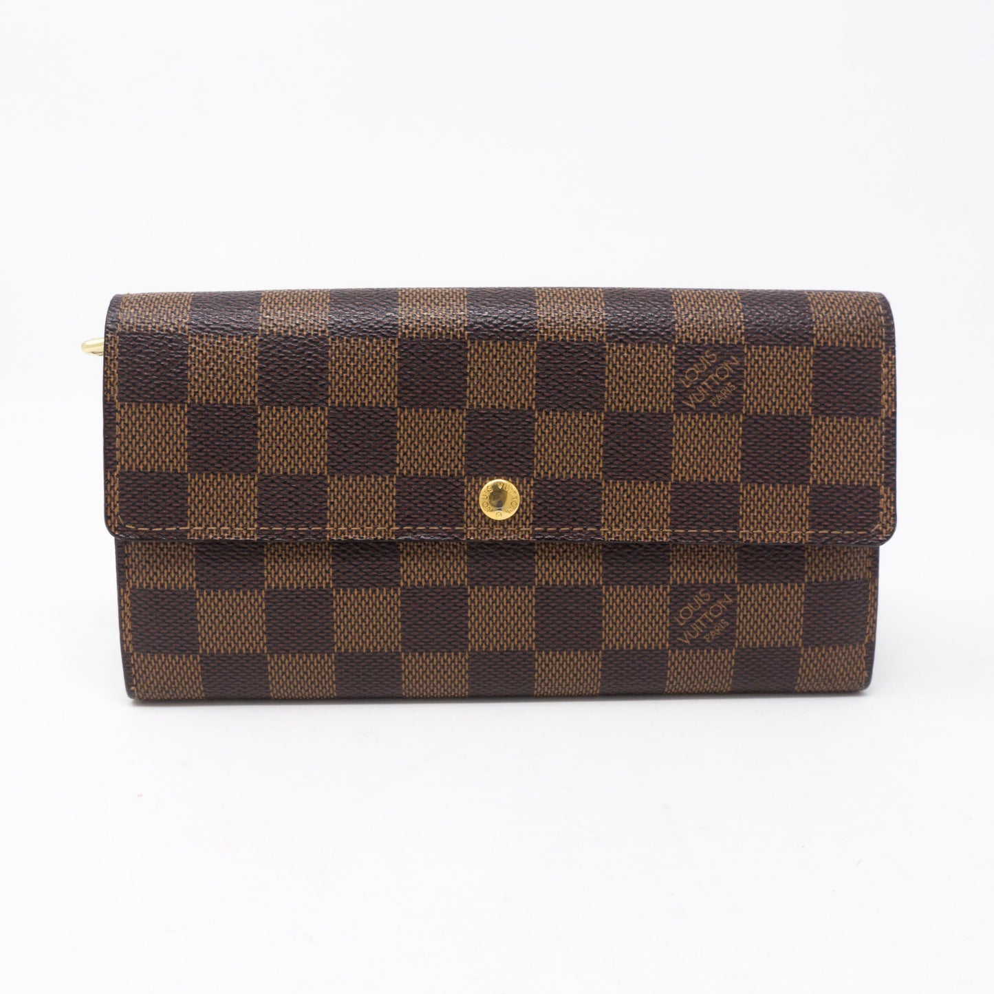 Louis-vuitton Sarah Long Wallet Damier Ebene