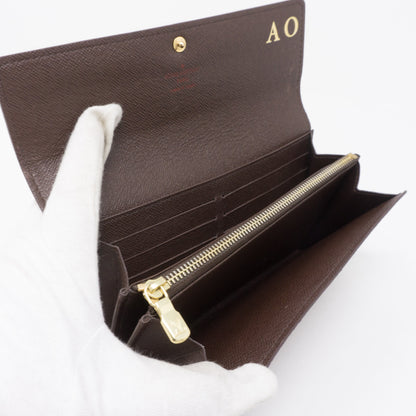 Louis-vuitton Sarah Long Wallet Damier Ebene