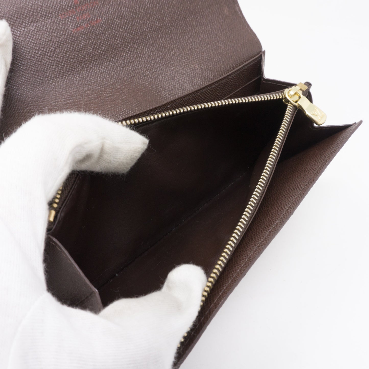 Louis-vuitton Sarah Long Wallet Damier Ebene