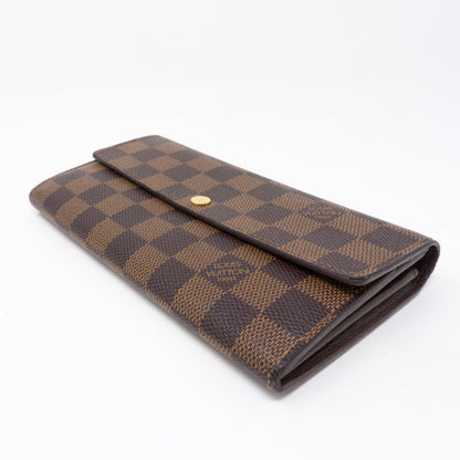 Louis-vuitton Sarah Long Wallet Damier Ebene