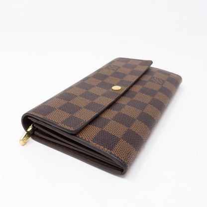 Louis-vuitton Sarah Long Wallet Damier Ebene