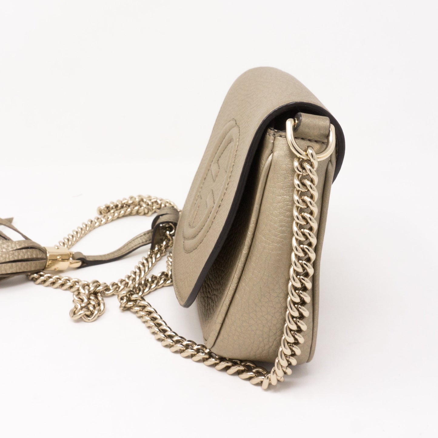 Soho Small Chain Bag Champagne Leather