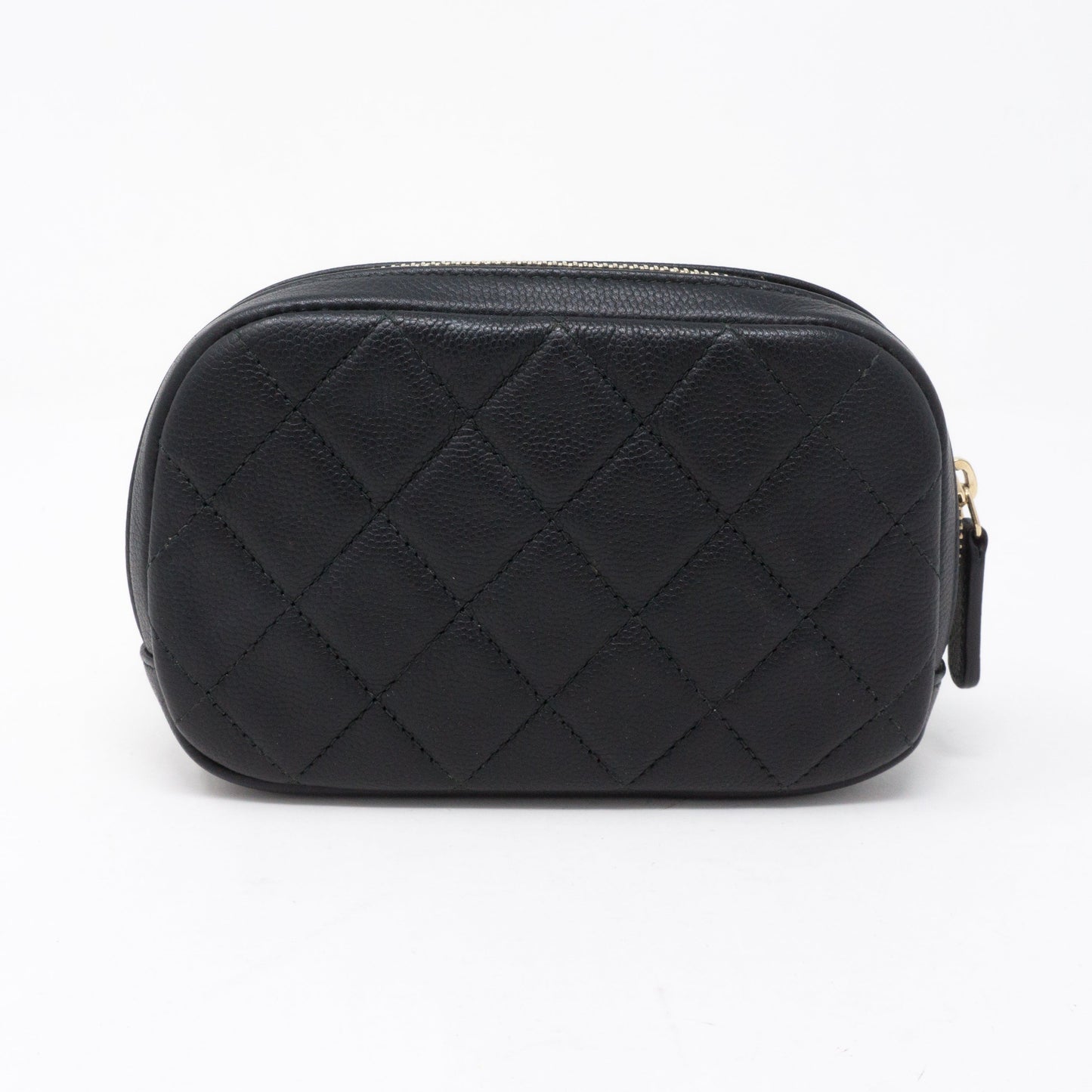 Curvy Pouch Cosmetic Case Black Caviar