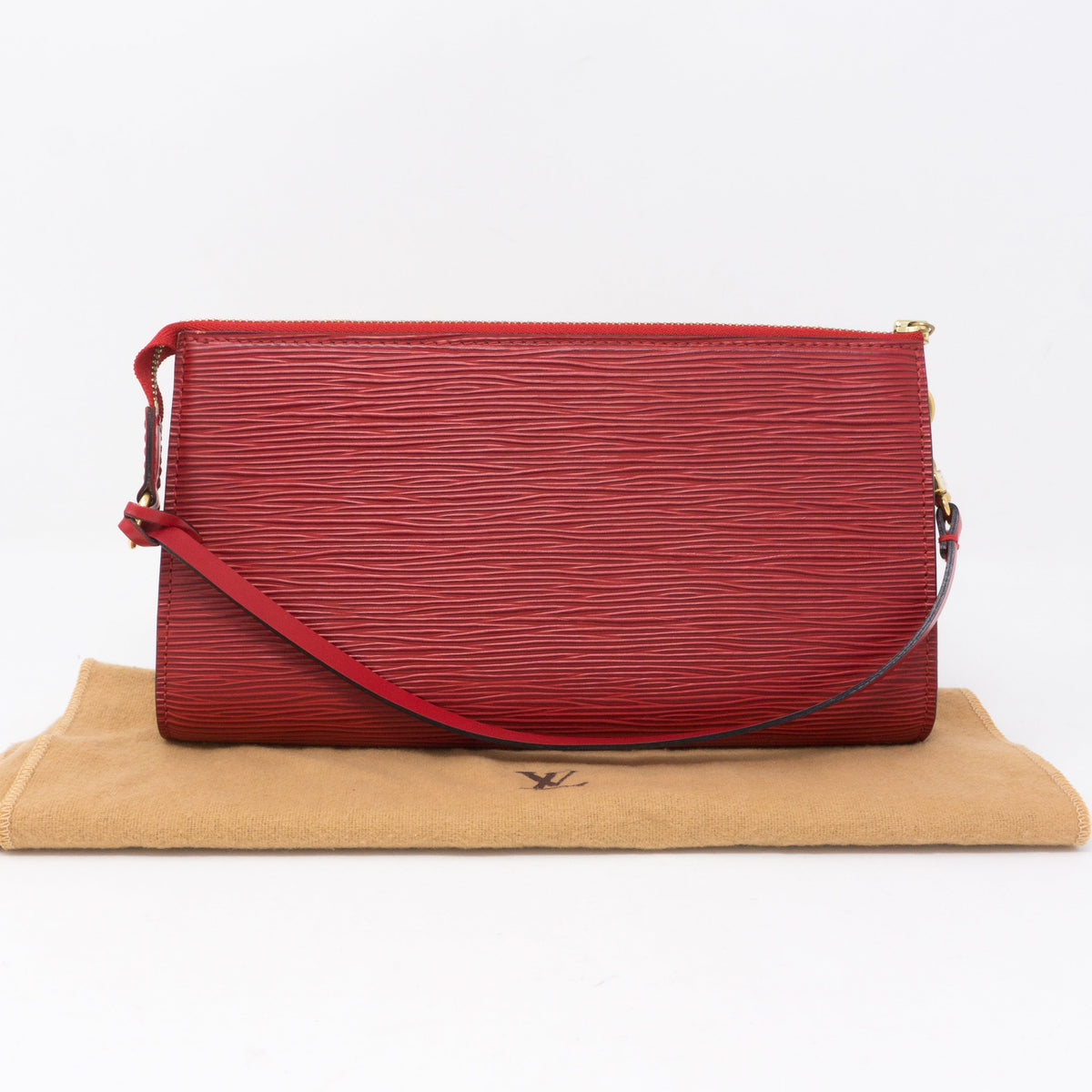 Louis-vuitton Pochette Accessoires Red Epi Leather