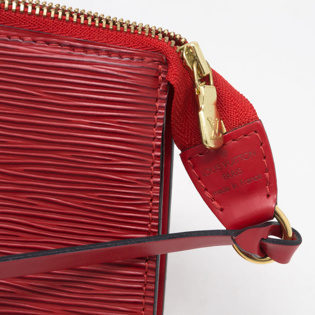 Louis-vuitton Pochette Accessoires Red Epi Leather
