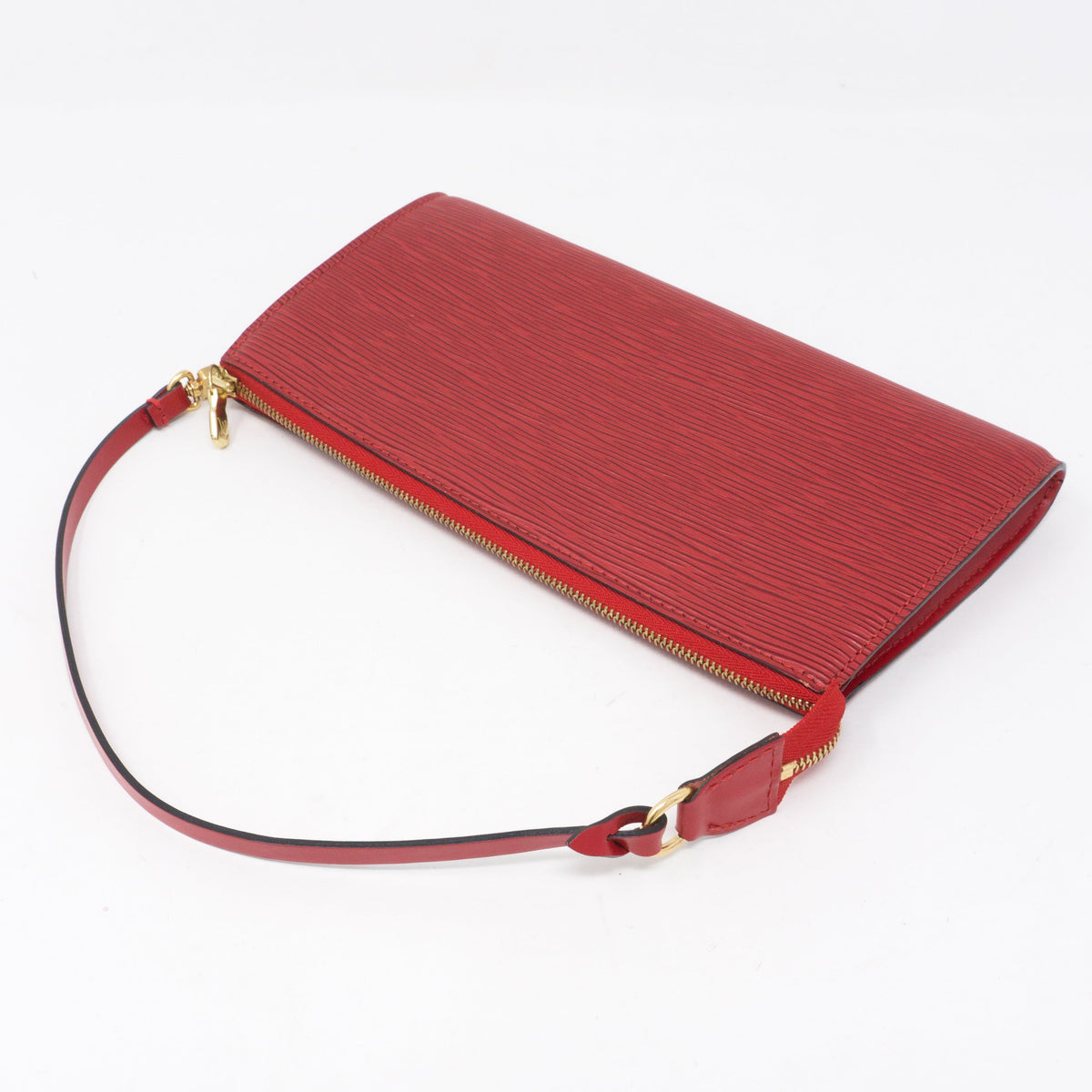 Louis-vuitton Pochette Accessoires Red Epi Leather