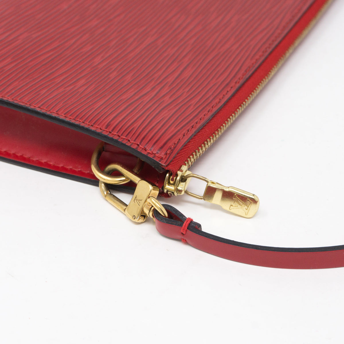 Louis-vuitton Pochette Accessoires Red Epi Leather