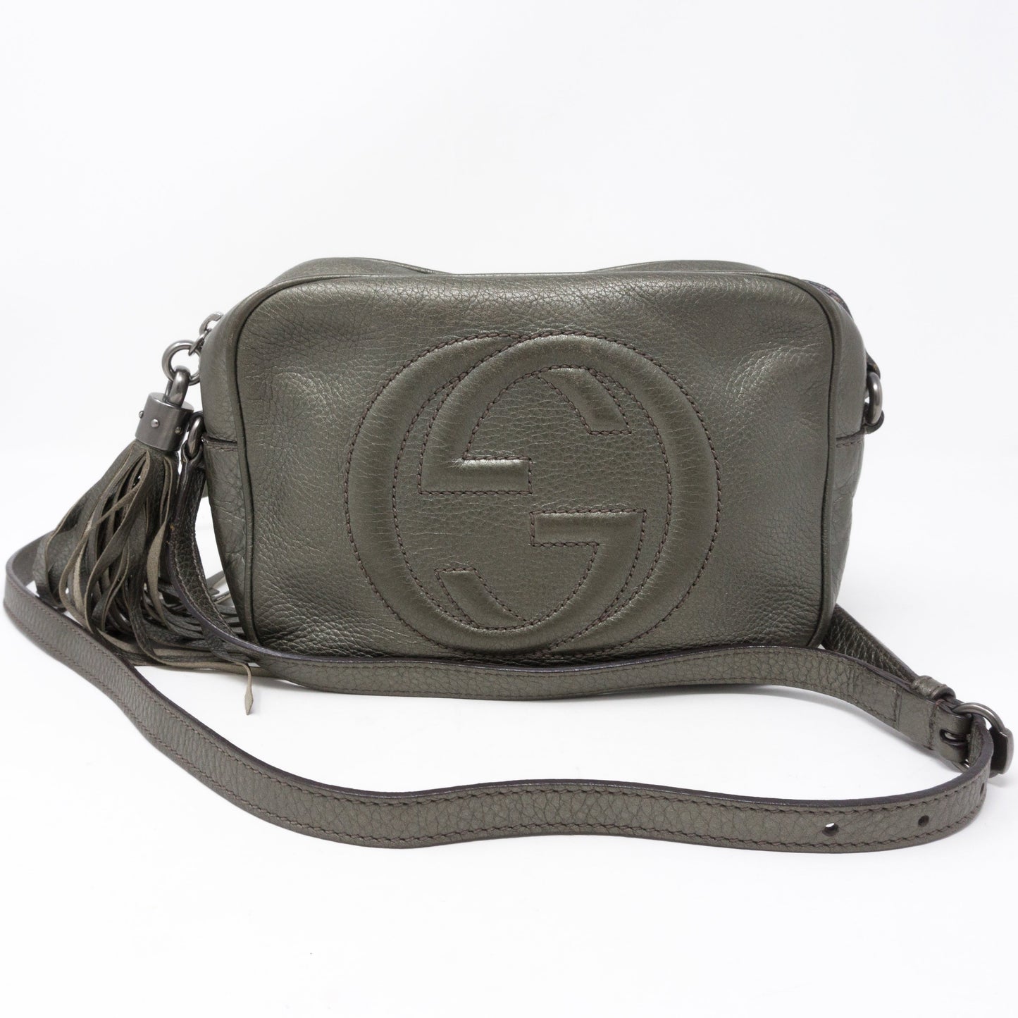 Disco Soho Metallic Pewter Leather