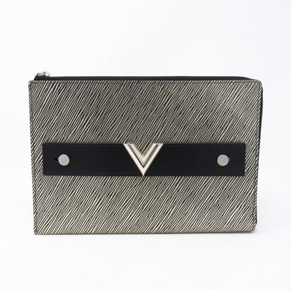 Louis-vuitton Essentials V Pochette Platine Epi Leather