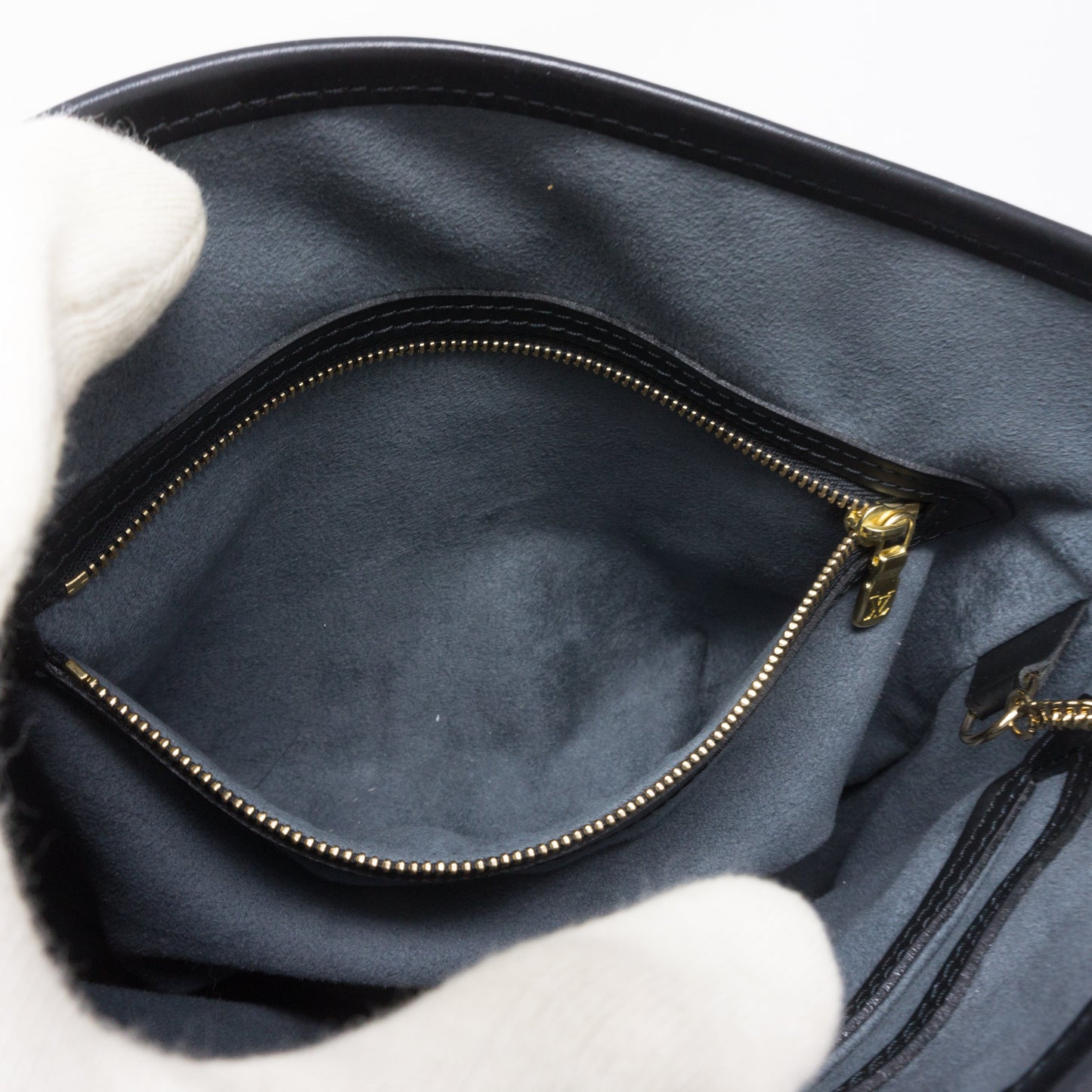 Louis-vuitton Petit Bucket Black Epi Leather with Pochette