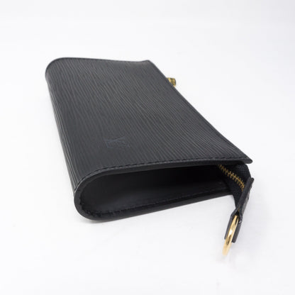 Louis-vuitton Petit Bucket Black Epi Leather with Pochette