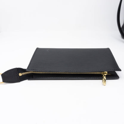Louis-vuitton Petit Bucket Black Epi Leather with Pochette