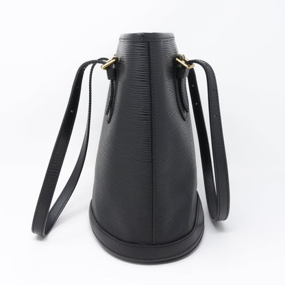 Louis-vuitton Petit Bucket Black Epi Leather with Pochette