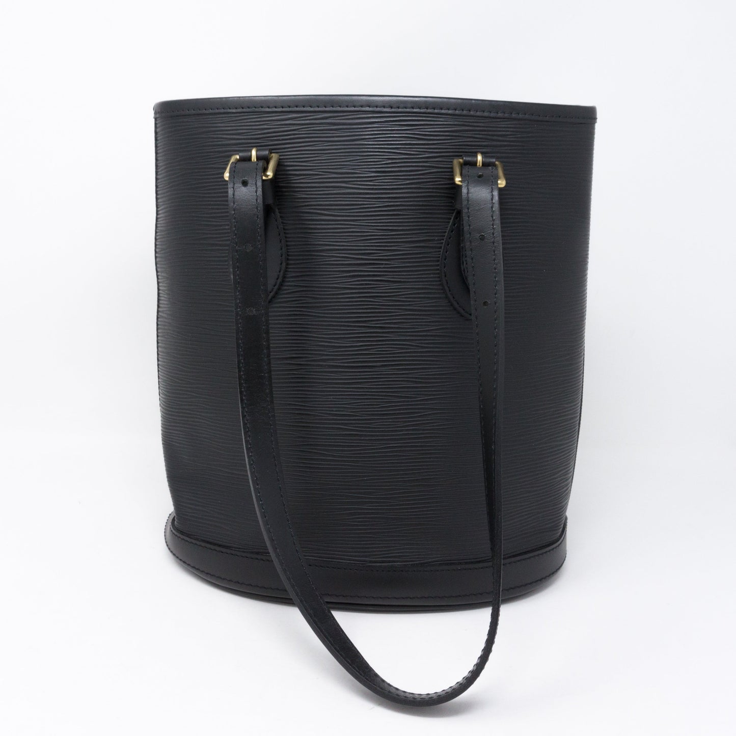 Louis-vuitton Petit Bucket Black Epi Leather with Pochette