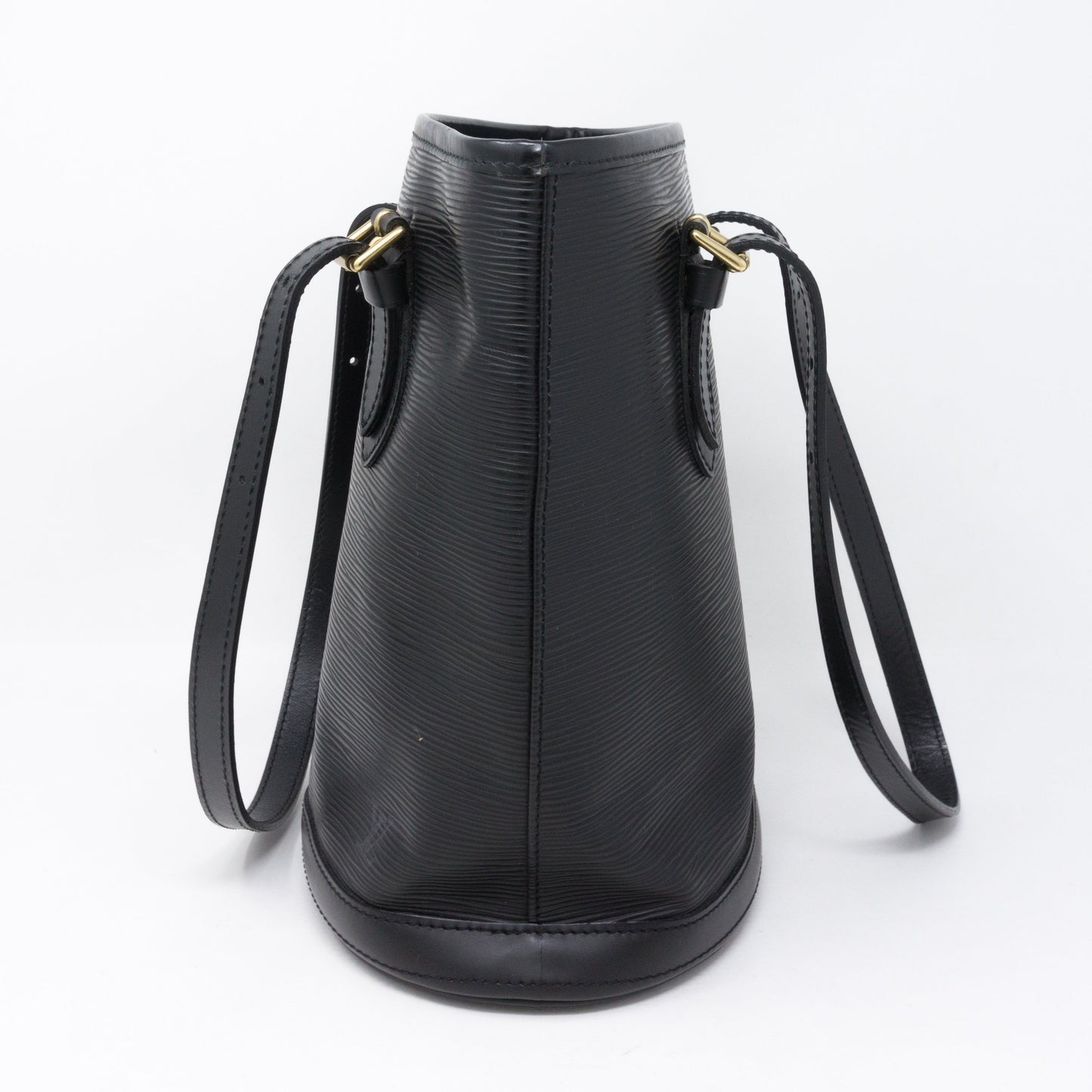 Louis-vuitton Petit Bucket Black Epi Leather with Pochette