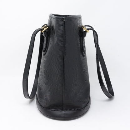 Louis-vuitton Petit Bucket Black Epi Leather with Pochette