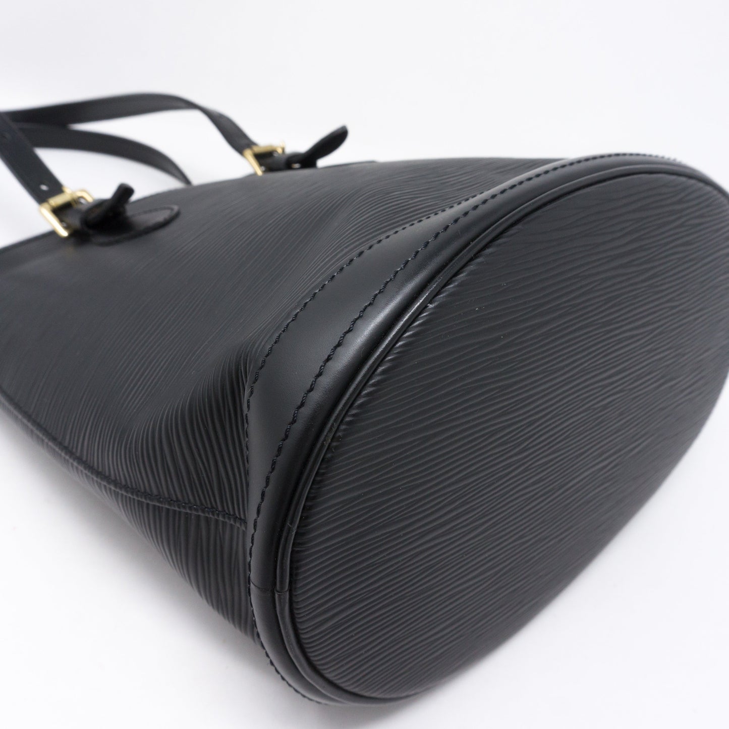 Louis-vuitton Petit Bucket Black Epi Leather with Pochette