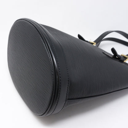 Louis-vuitton Petit Bucket Black Epi Leather with Pochette