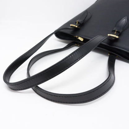 Louis-vuitton Petit Bucket Black Epi Leather with Pochette