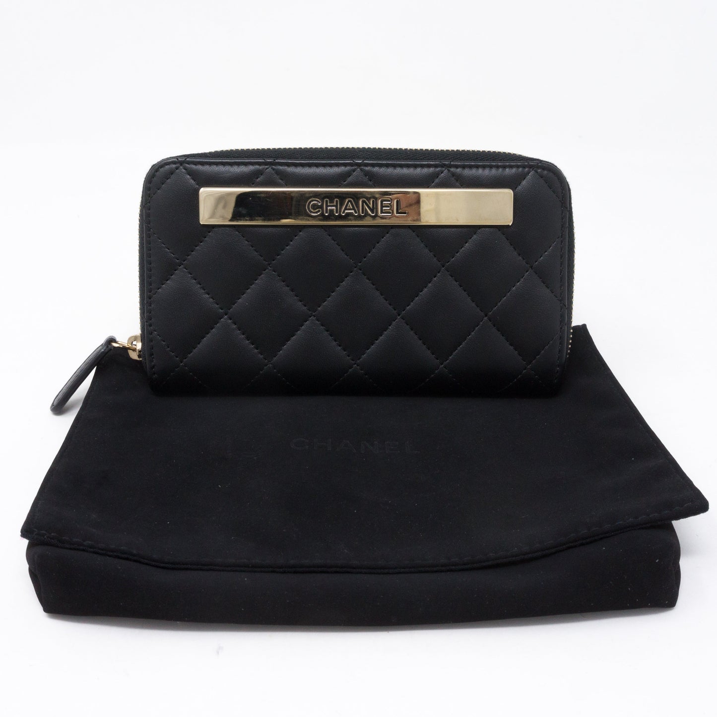 Small Trendy CC Zipped Wallet