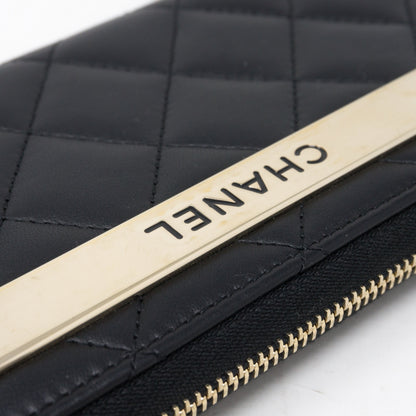 Small Trendy CC Zipped Wallet