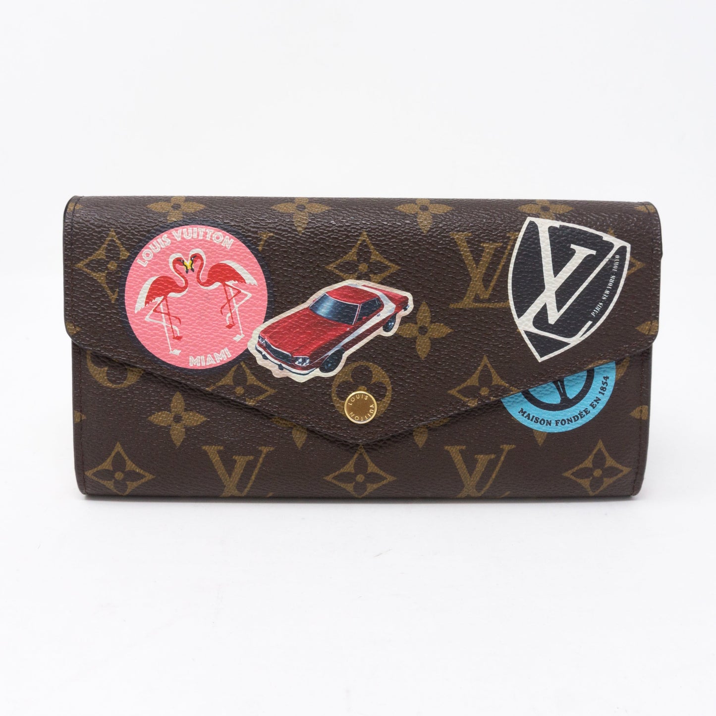 Louis-vuitton Sarah Wallet Monogram World Tour