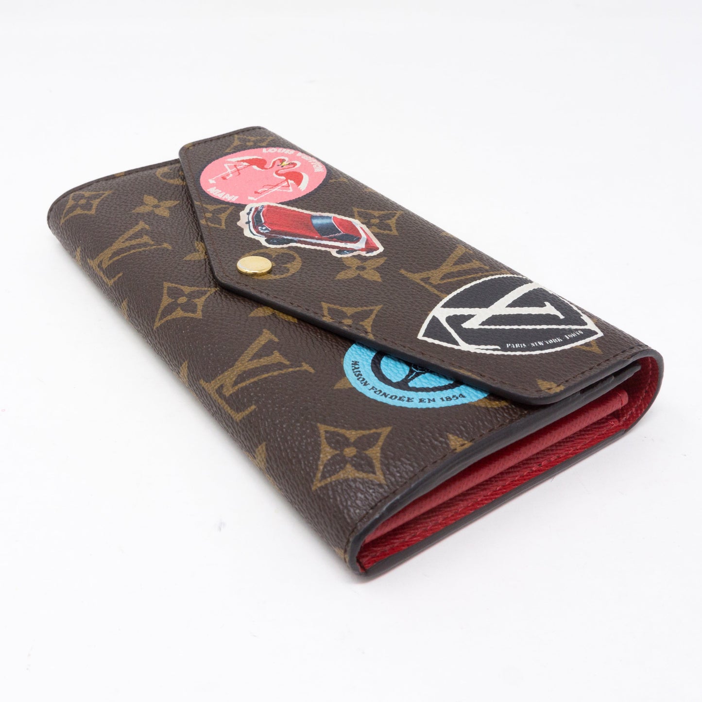 Louis-vuitton Sarah Wallet Monogram World Tour