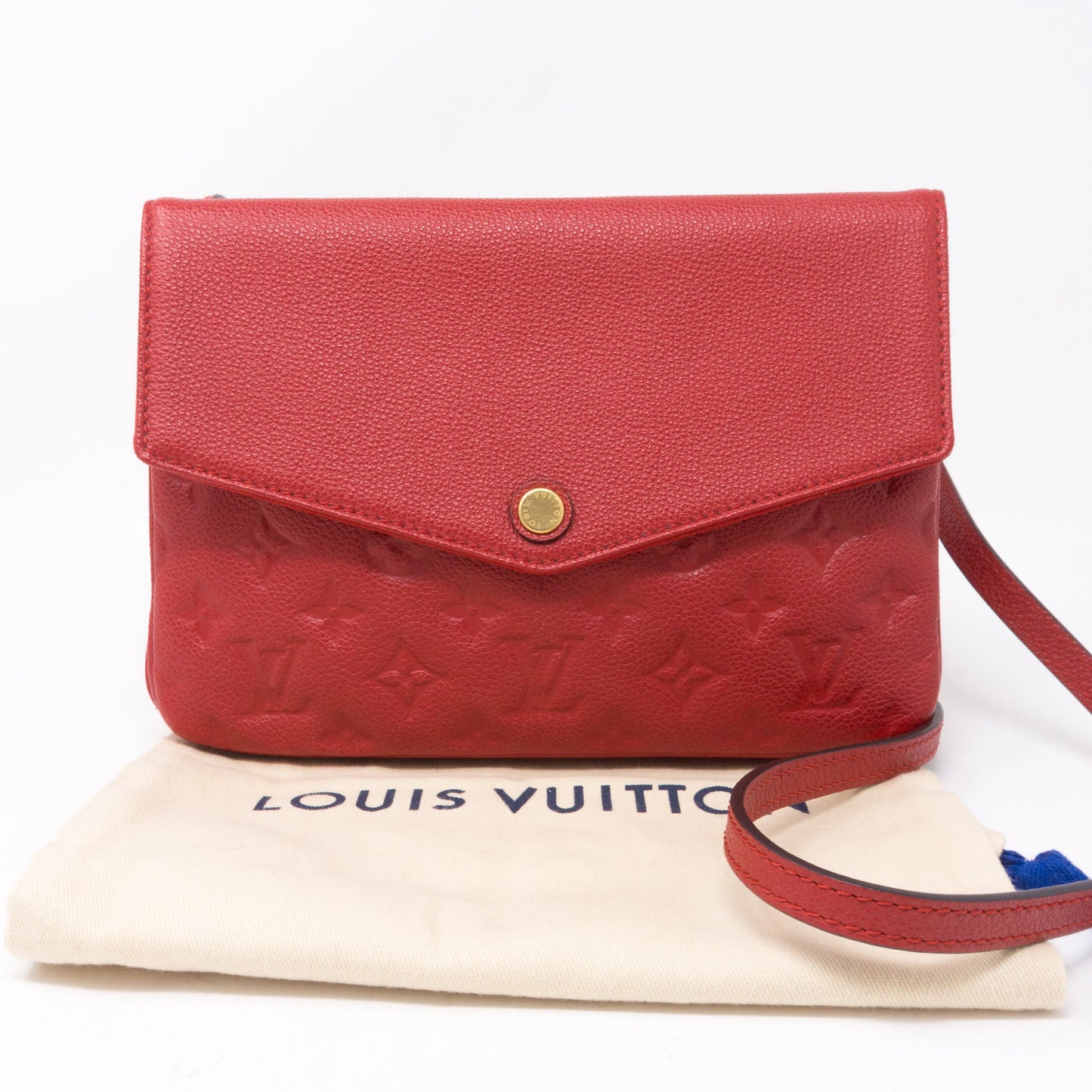 Louis-vuitton Twice Monogram Empreinte Red
