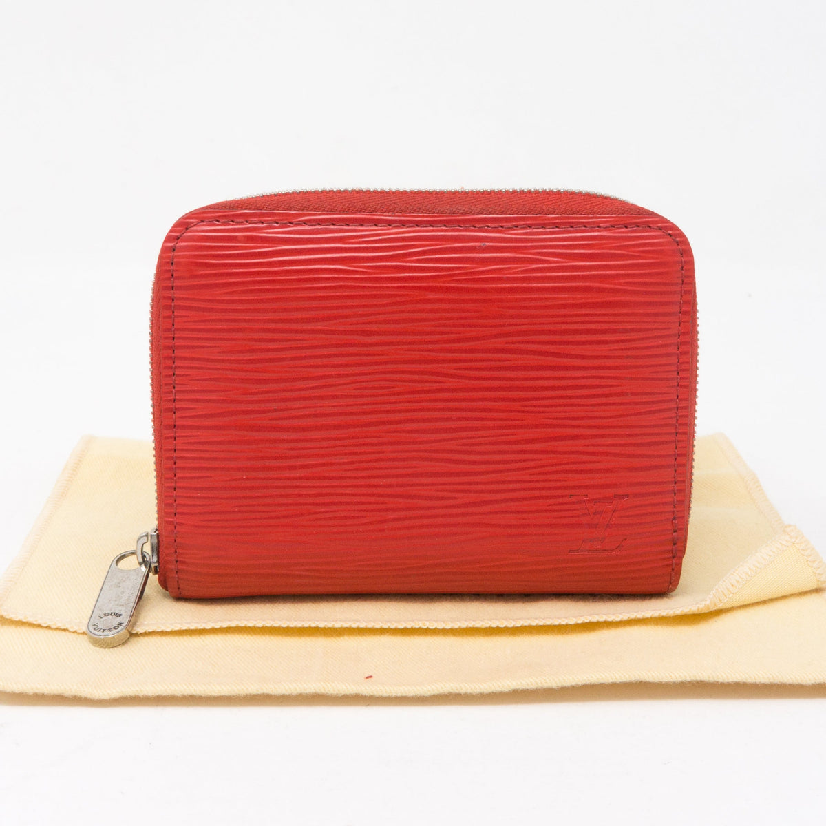 Louis-vuitton Zippy Coin Purse Red Epi Leather