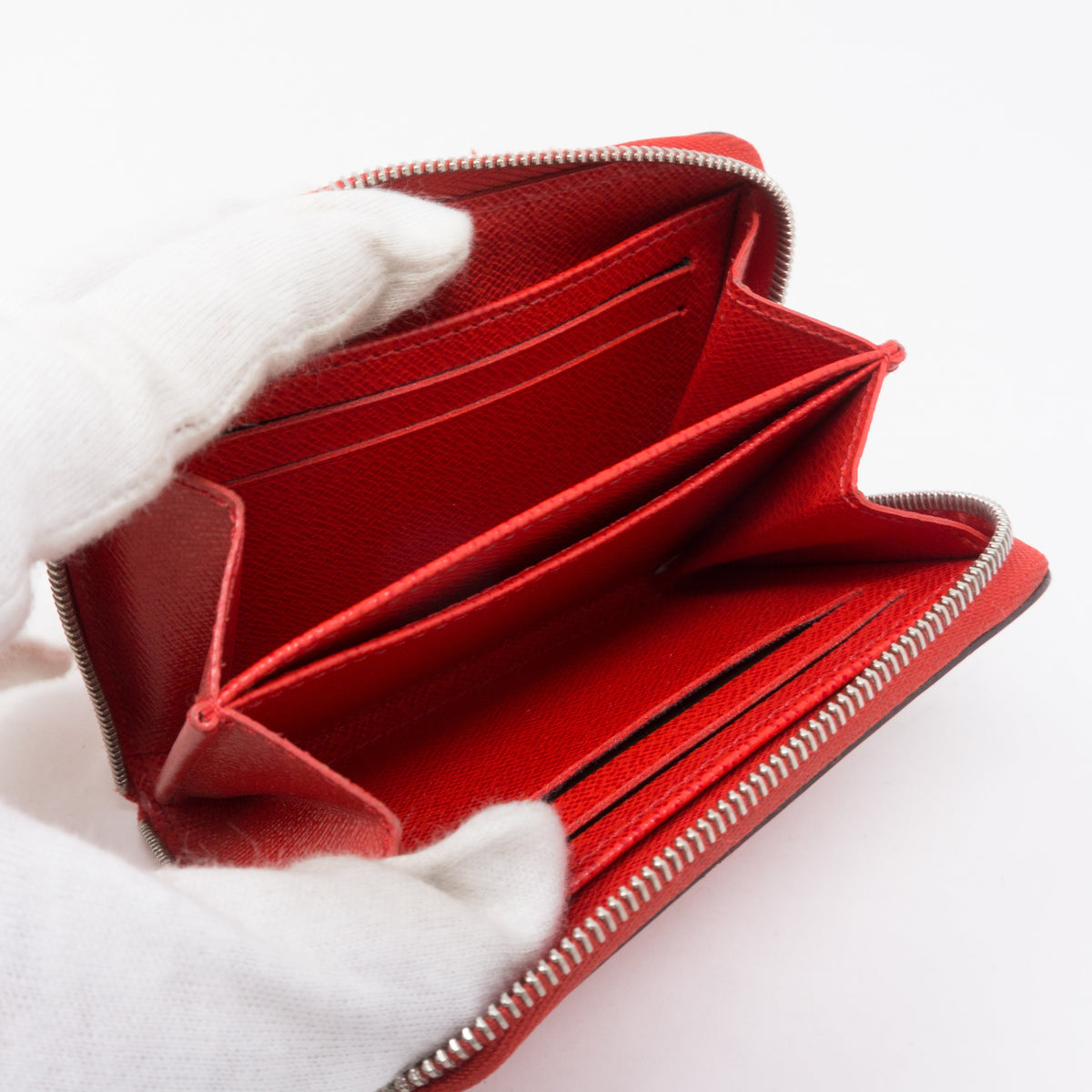 Louis-vuitton Zippy Coin Purse Red Epi Leather
