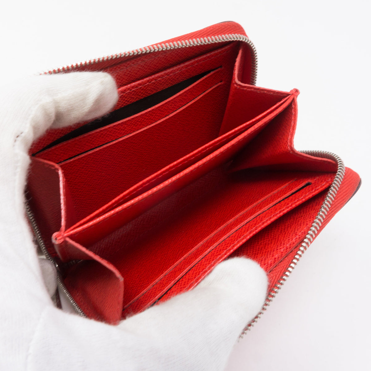 Louis-vuitton Zippy Coin Purse Red Epi Leather