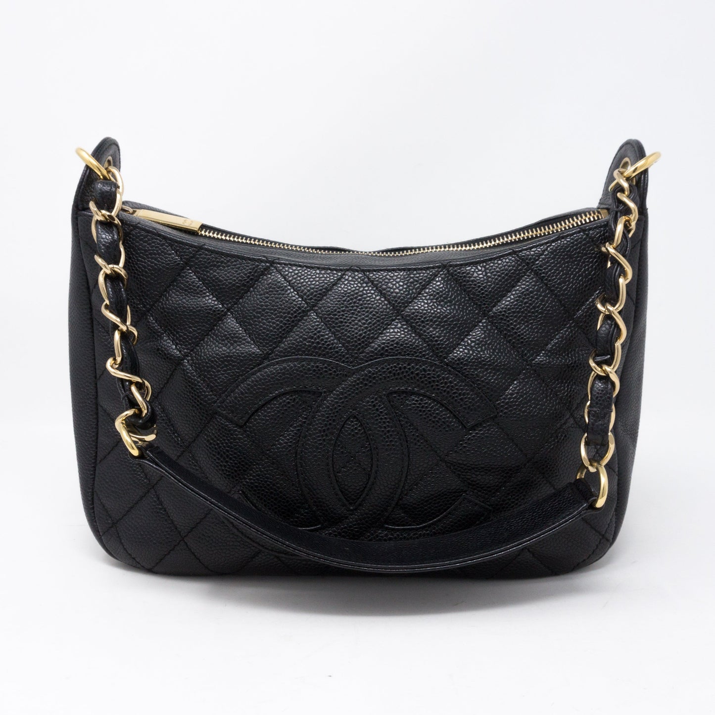 Timeless CC Shoulder Bag Black Caviar Leather