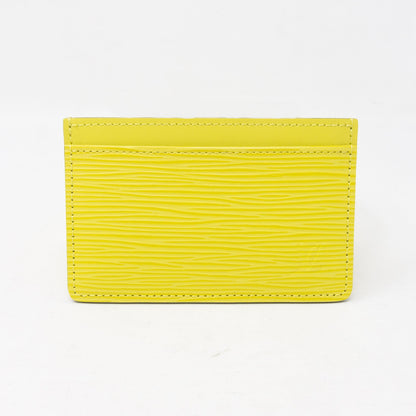 Louis-vuitton Card Holder Pistachio Epi Leather