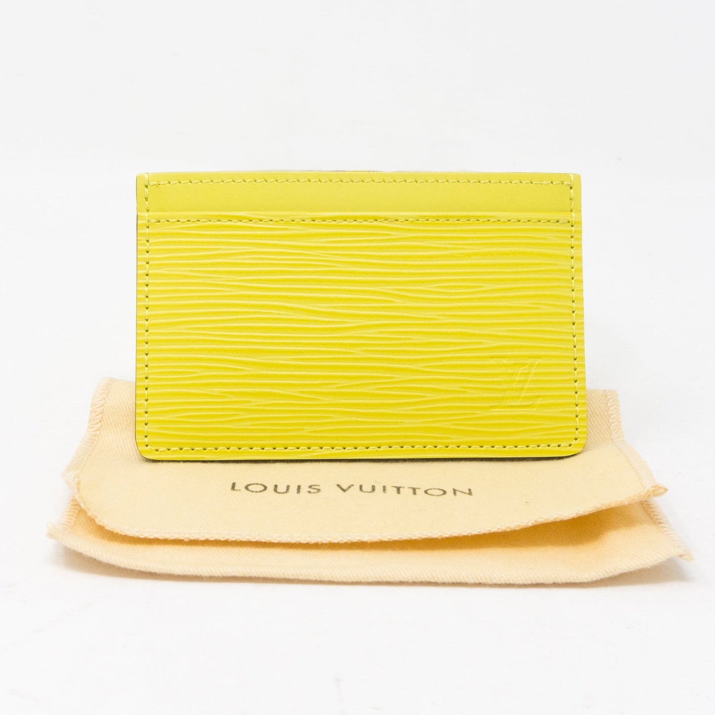 Louis-vuitton Card Holder Pistachio Epi Leather